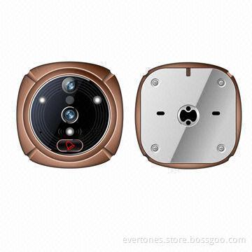 3.7-inch Peephole door viewer with wide angle and infrared night vision
